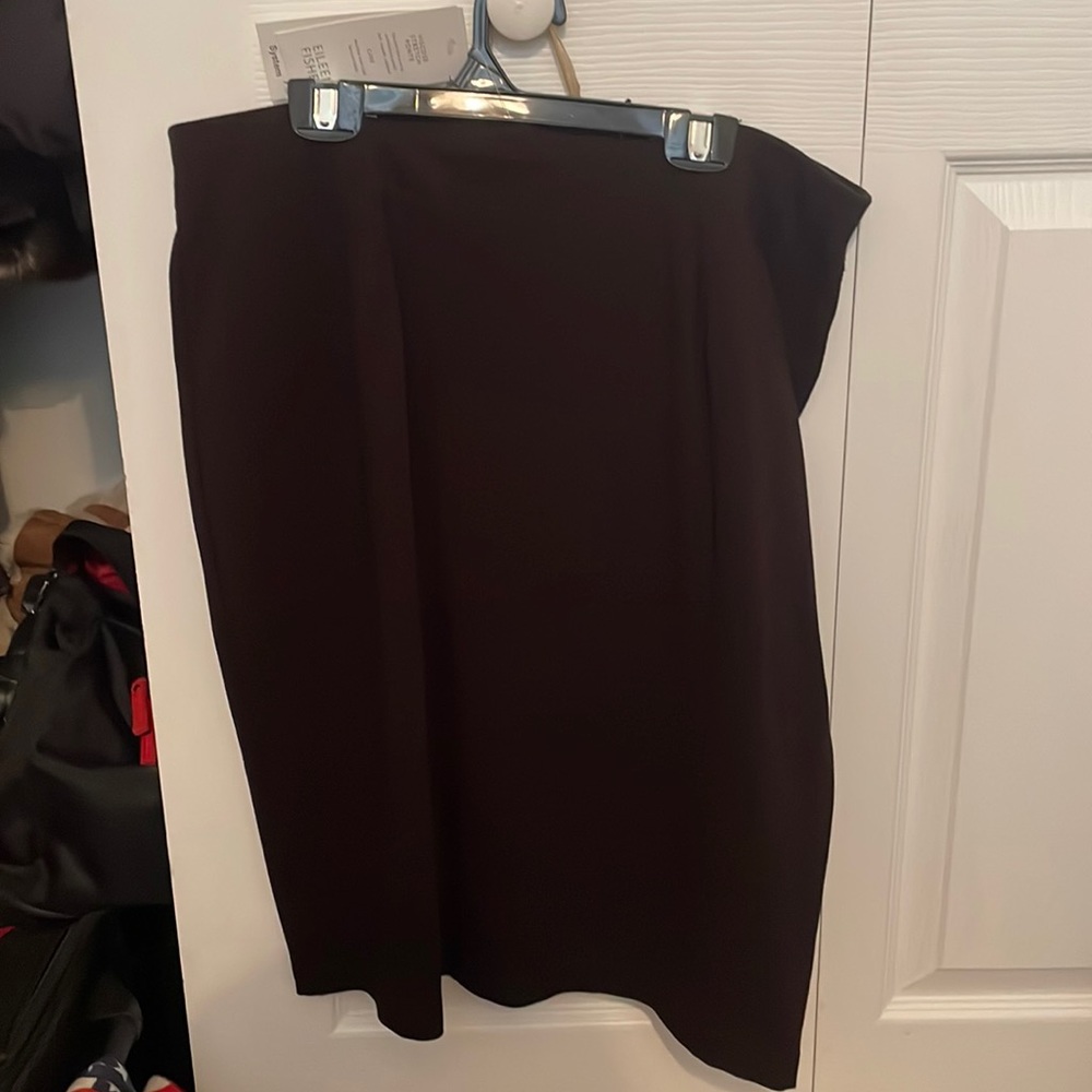 Eileen Fisher Chocolate Pencil Skirt